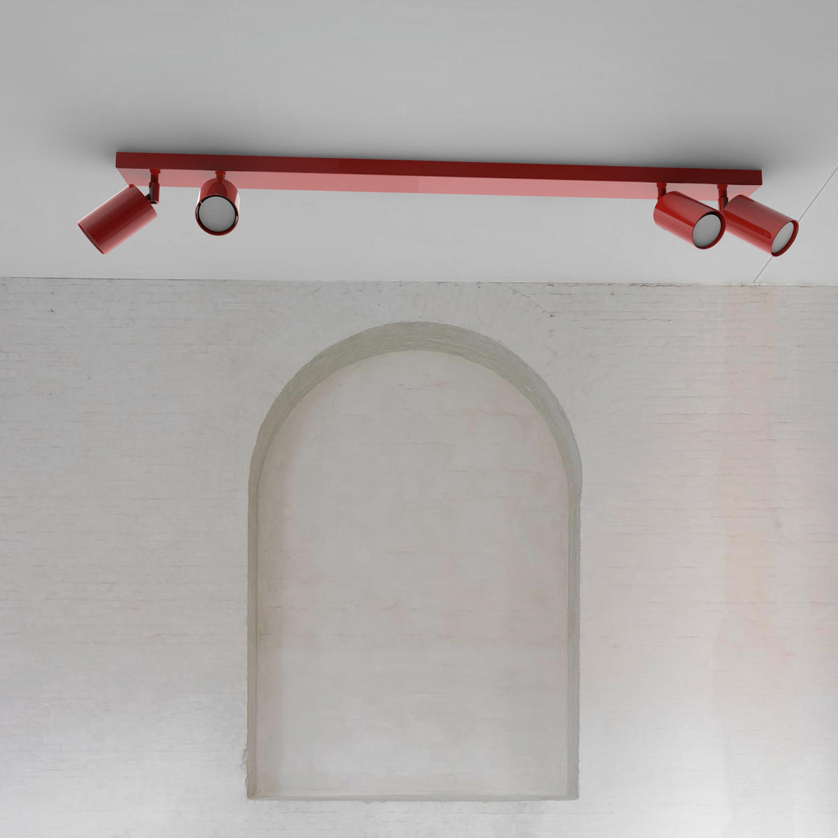 DECKENLEUCHTE - Rot, Metall (6/100/6cm) - Lumicom