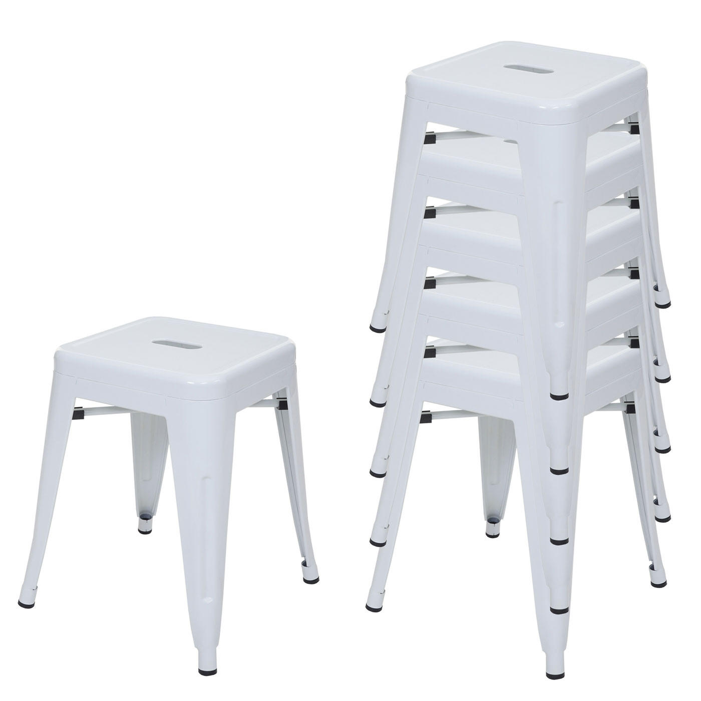 Proregal Hocker Weiß 39x46x39 cm