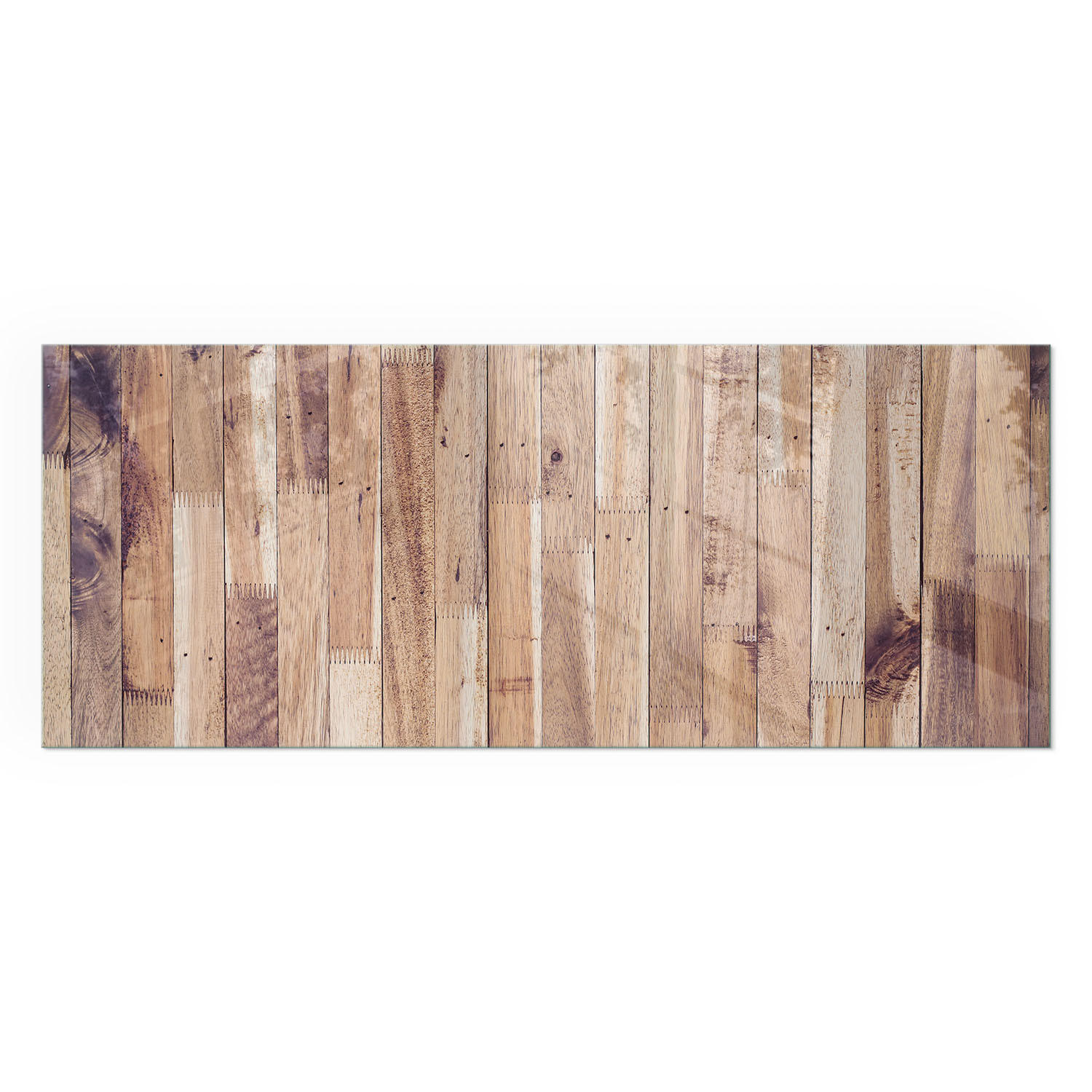 GLASPLATTE für Kamin 125x50 cm - Braun, Glas (125/50/0.4cm) - TULUP