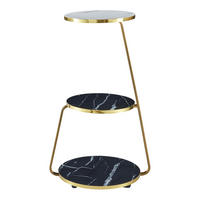 BEISTELLTISCH Sipoo - Schwarz, Holzwerkstoff (37/46/74cm) - [en.casa]