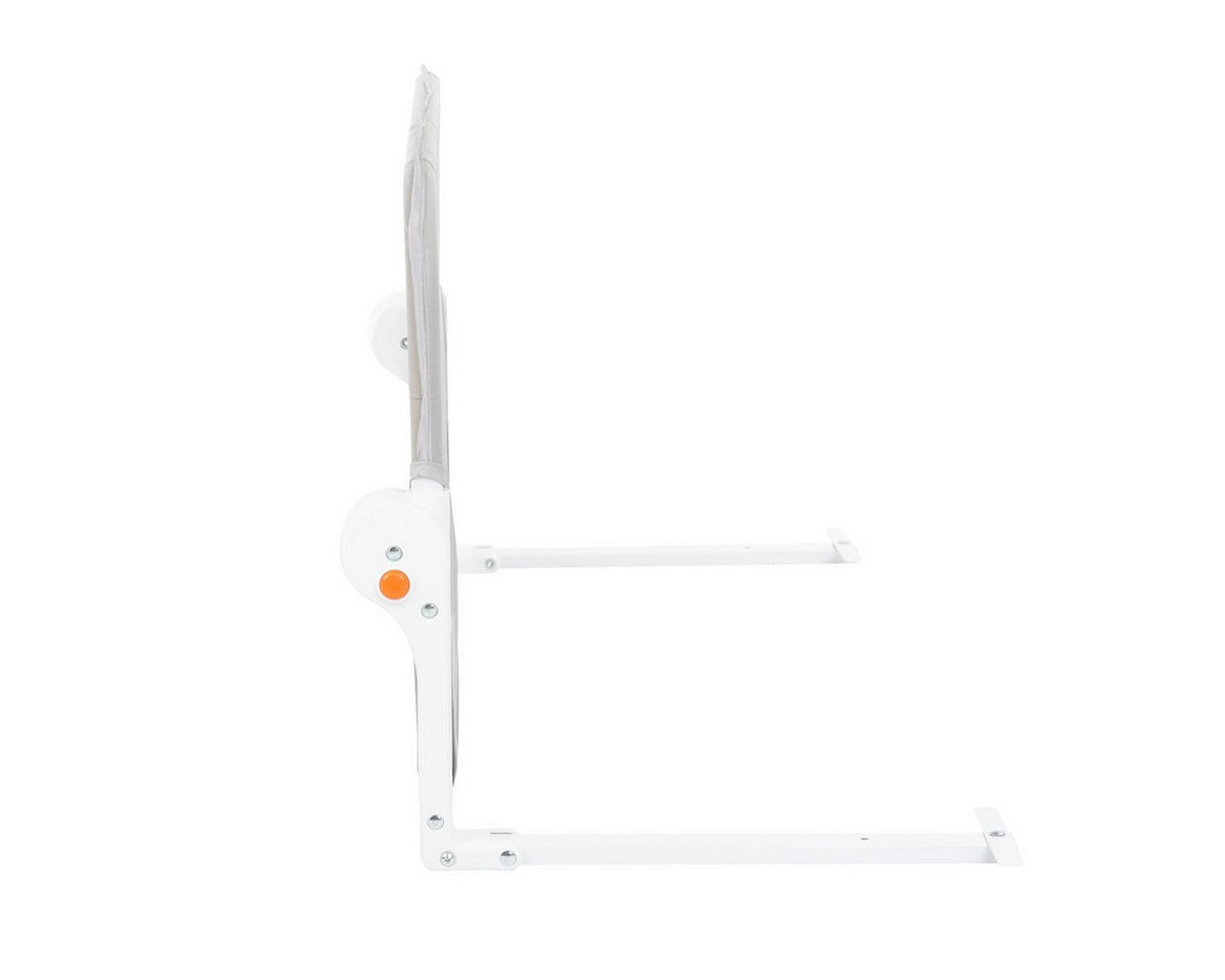 BETTSCHUTZGITTER I am safe 102 cm grau ab 18 Monaten, für Matratzen 12–20 cm, ohne Werkzeug montierbar - Grau, Metall (35/102cm) - Kikka boo