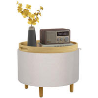 POLSTERHOCKER Teddyfleece 56x56x42 Weiß - Weiß, Textil (56/42/56cm) - furnicato