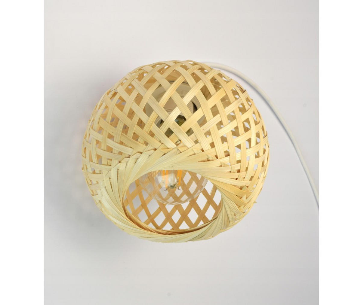 PENDELLEUCHTE BOHO - Beige/Weiß, Glas/Metall (15/34/100cm) - kiki design