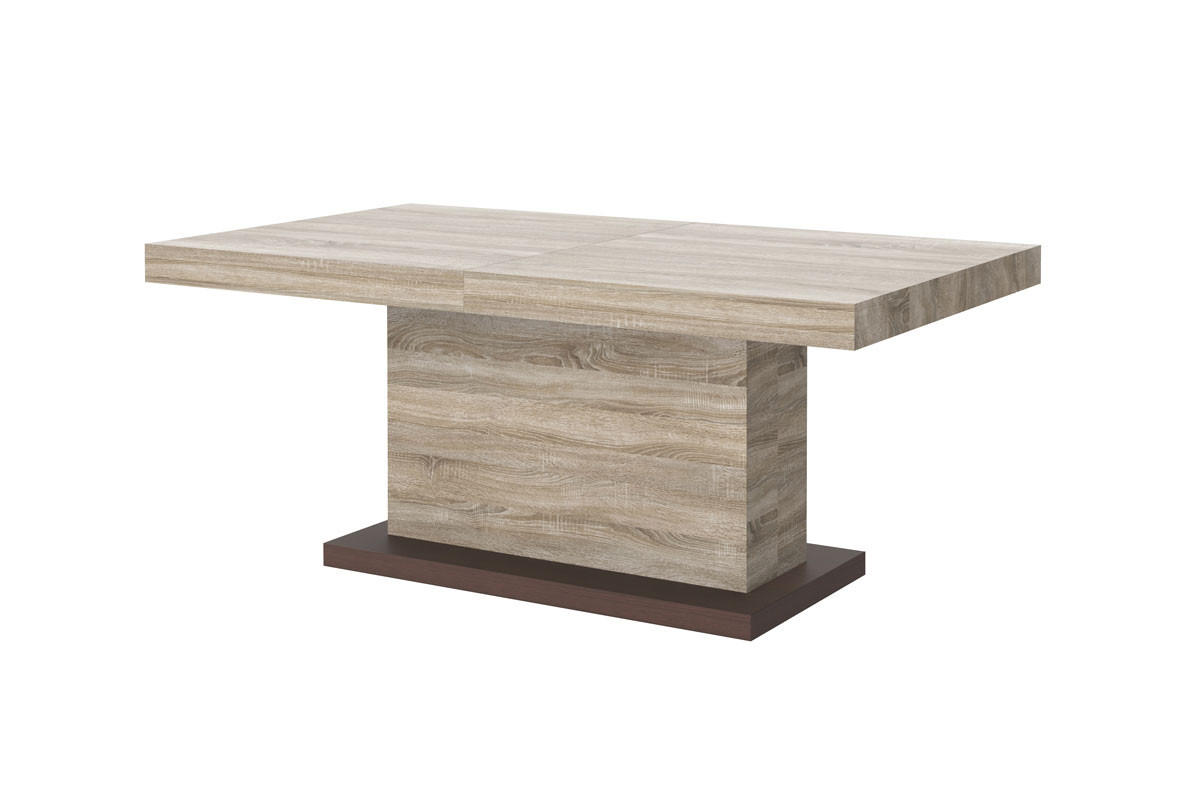 COUCHTISCH rechteckig Sonoma Eiche auziehbar höhenverstellbar 120/70/50 cm - Sonoma Eiche, Holzwerkstoff (70/120/50cm)