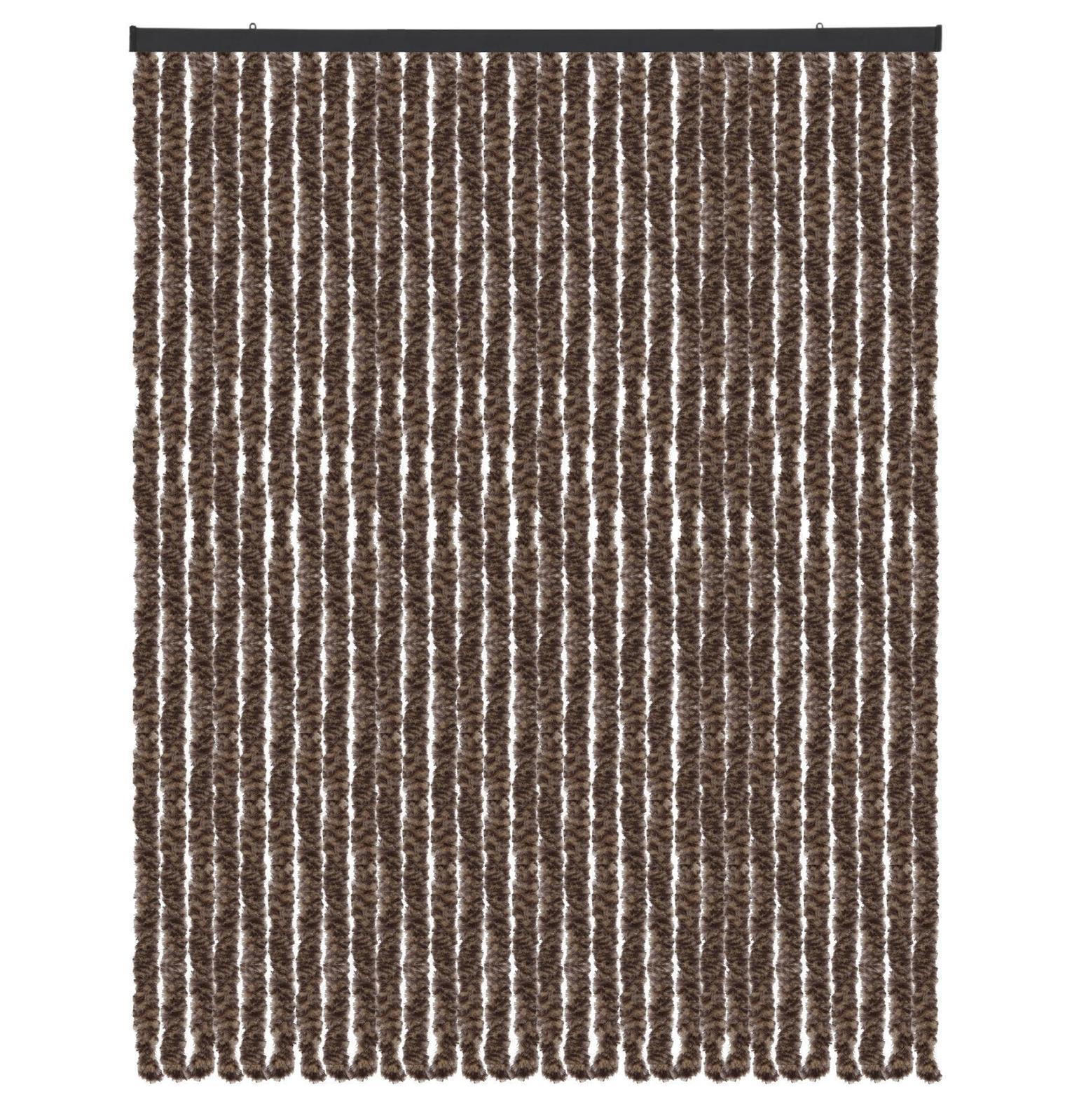 FLAUSCHVORHANG (140x220 cm) Türvorhang in "Meliert Beige-Braun" - Beige, Kunststoff (140/2/220cm) - Arsvita