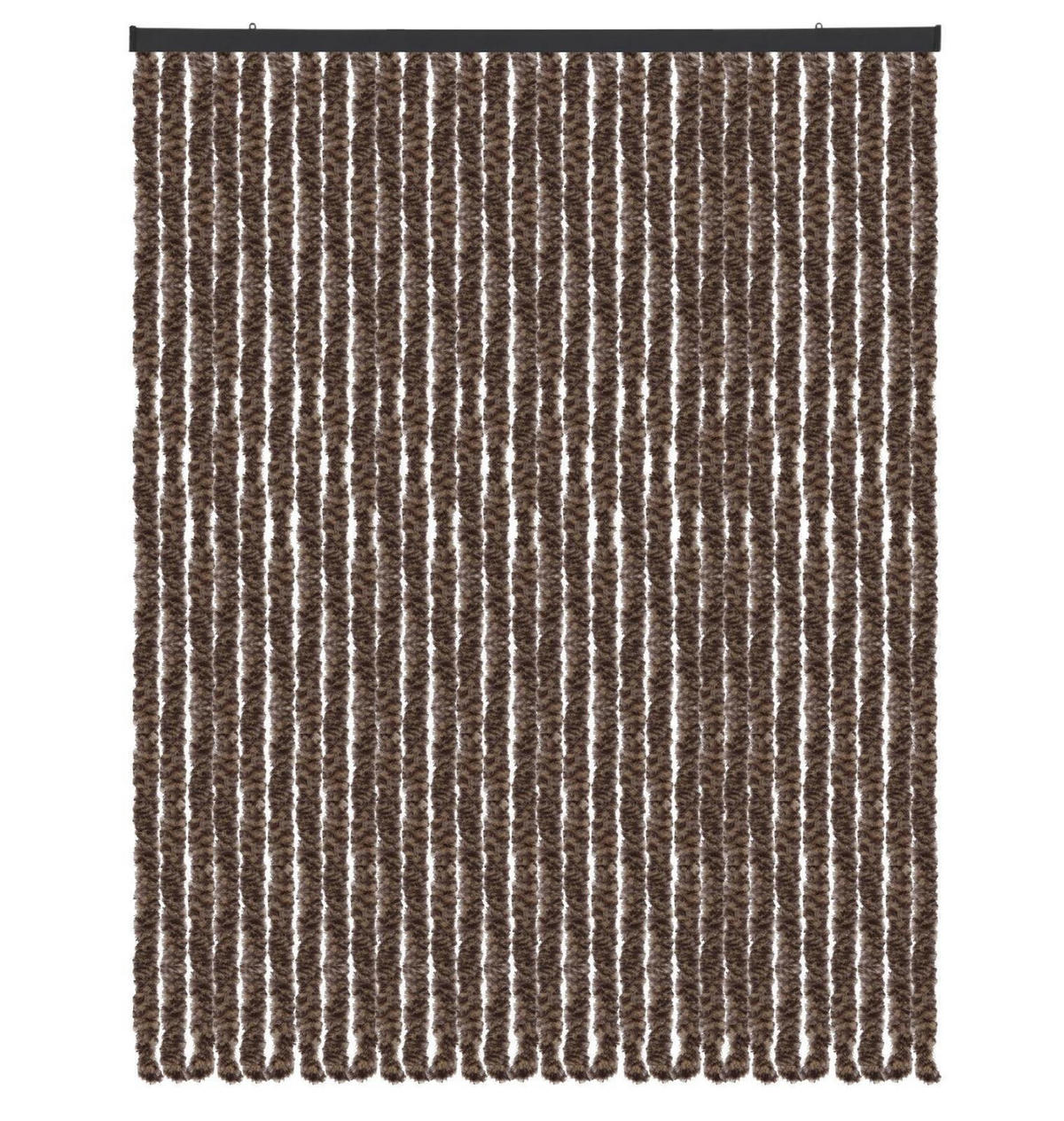 FLAUSCHVORHANG (140x220 cm) Türvorhang in "Meliert Beige-Braun" - Beige, Kunststoff (140/2/220cm) - Arsvita