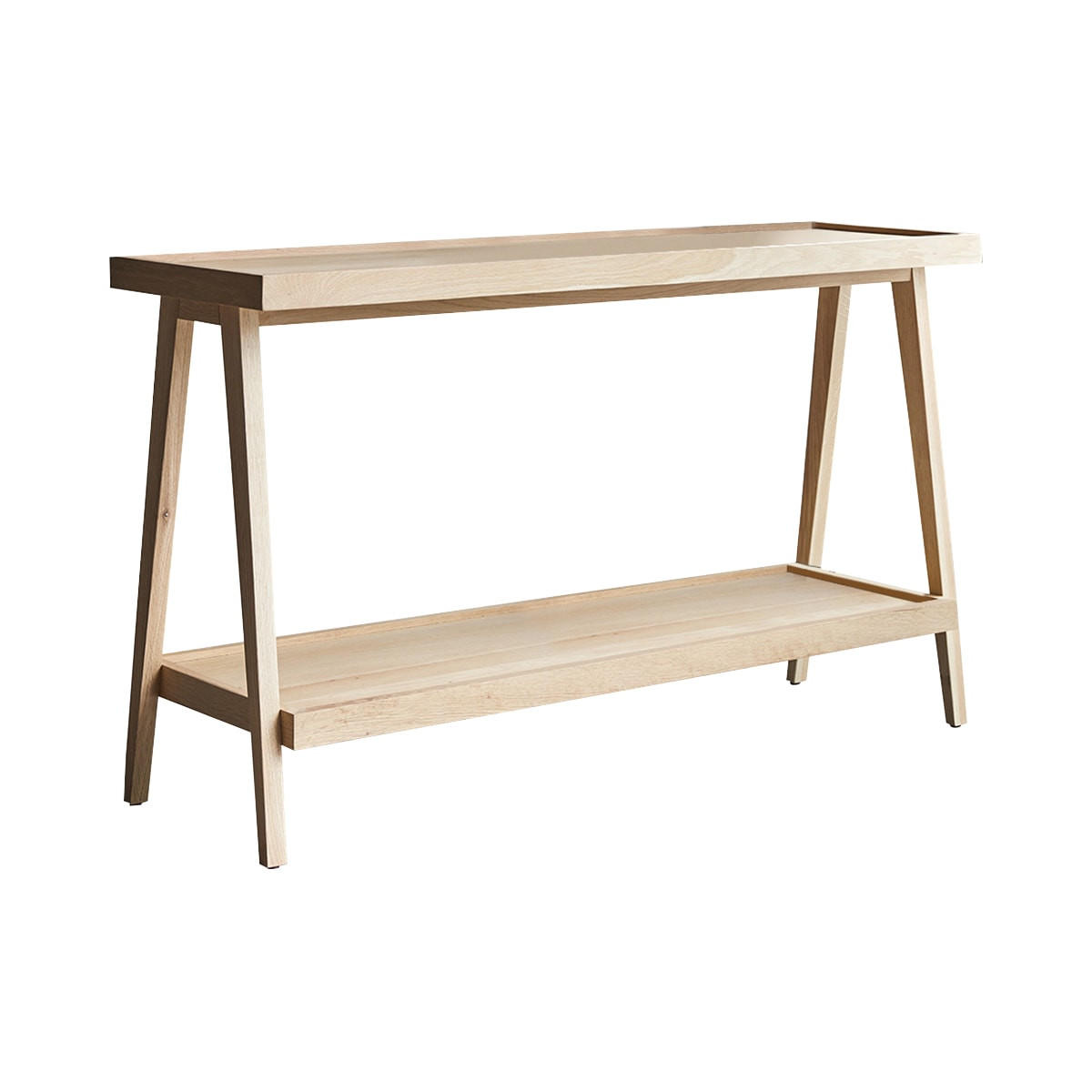 KONSOLENTISCH Pola Natur aus Eiche - Naturfarben, Holz (39/130/74cm) - Tikamoon
