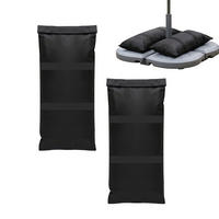 2XPIESKOVÉ vrecia - čierna, textil/plast (68/30cm) - Relaxdays