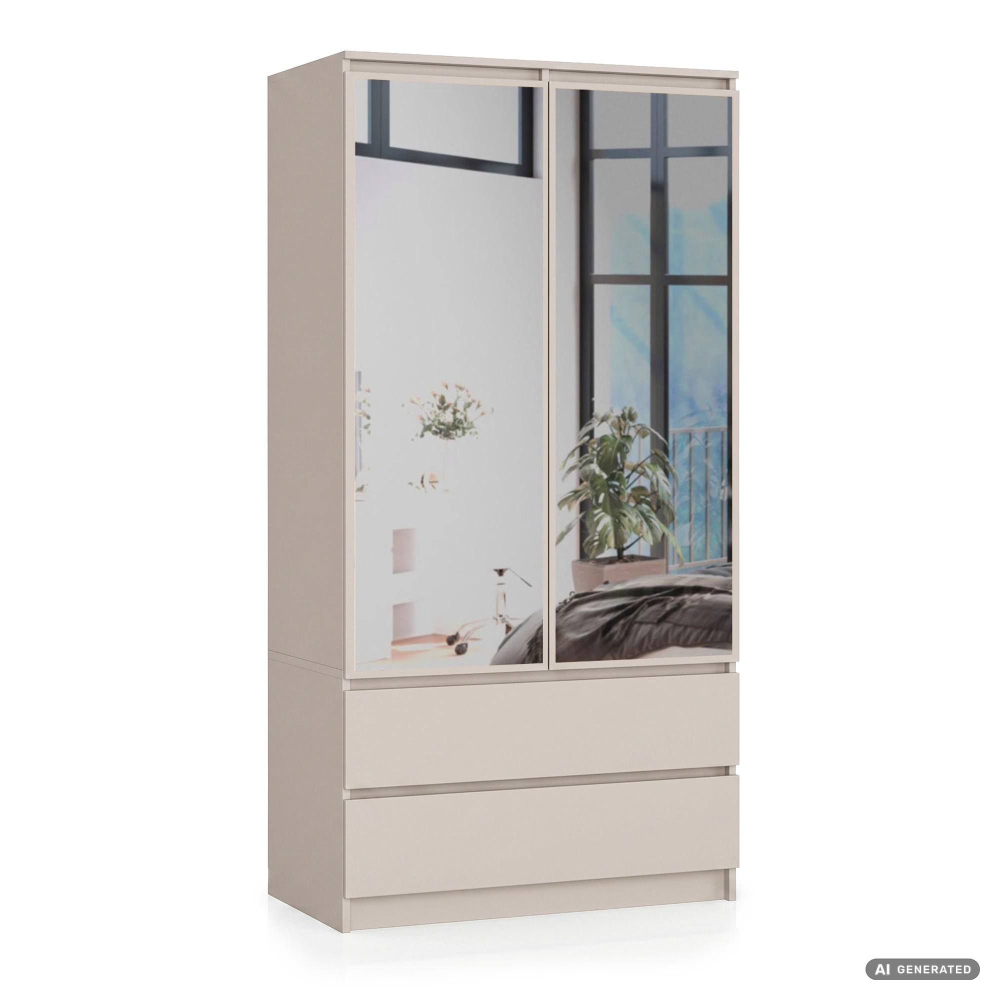 Akord Kleiderschrank Kaschmir 90x180x51 cm