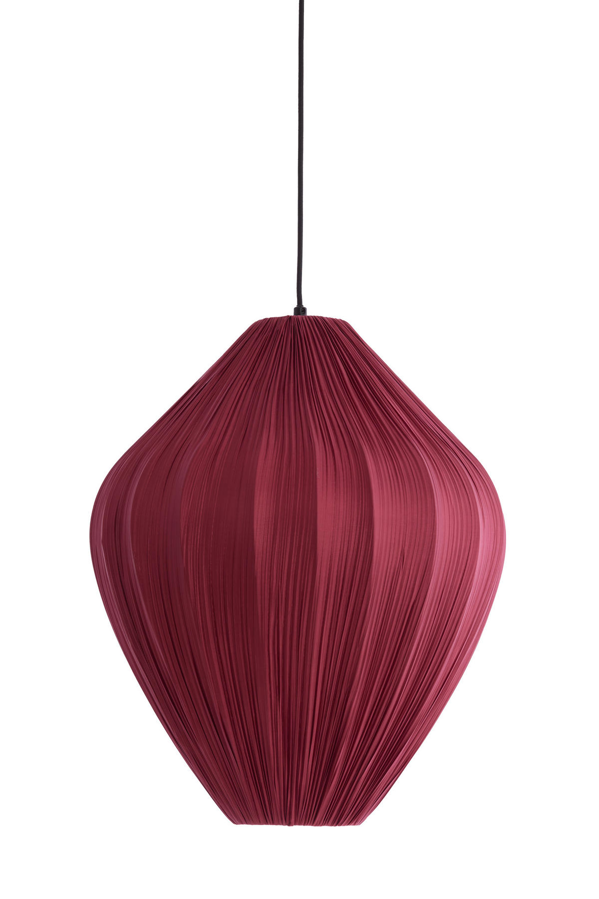 HÄNGELAMPE - Rot - 47/47/55 cm - Rot, Textil (47/47/55cm) - Light & Living