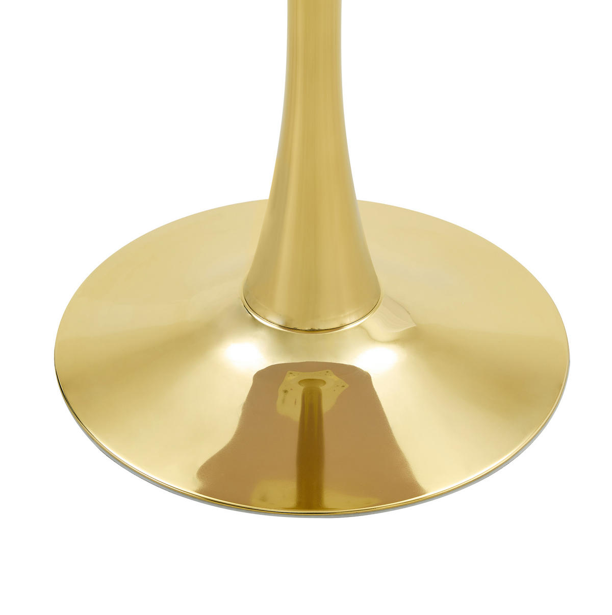 POMOĆNI stol 60/60/72 cm zlatni i u boji drveta od MDF-a i metala s okruglom pločom - crna, drvni materijal (60/60/72cm) - OKWISH