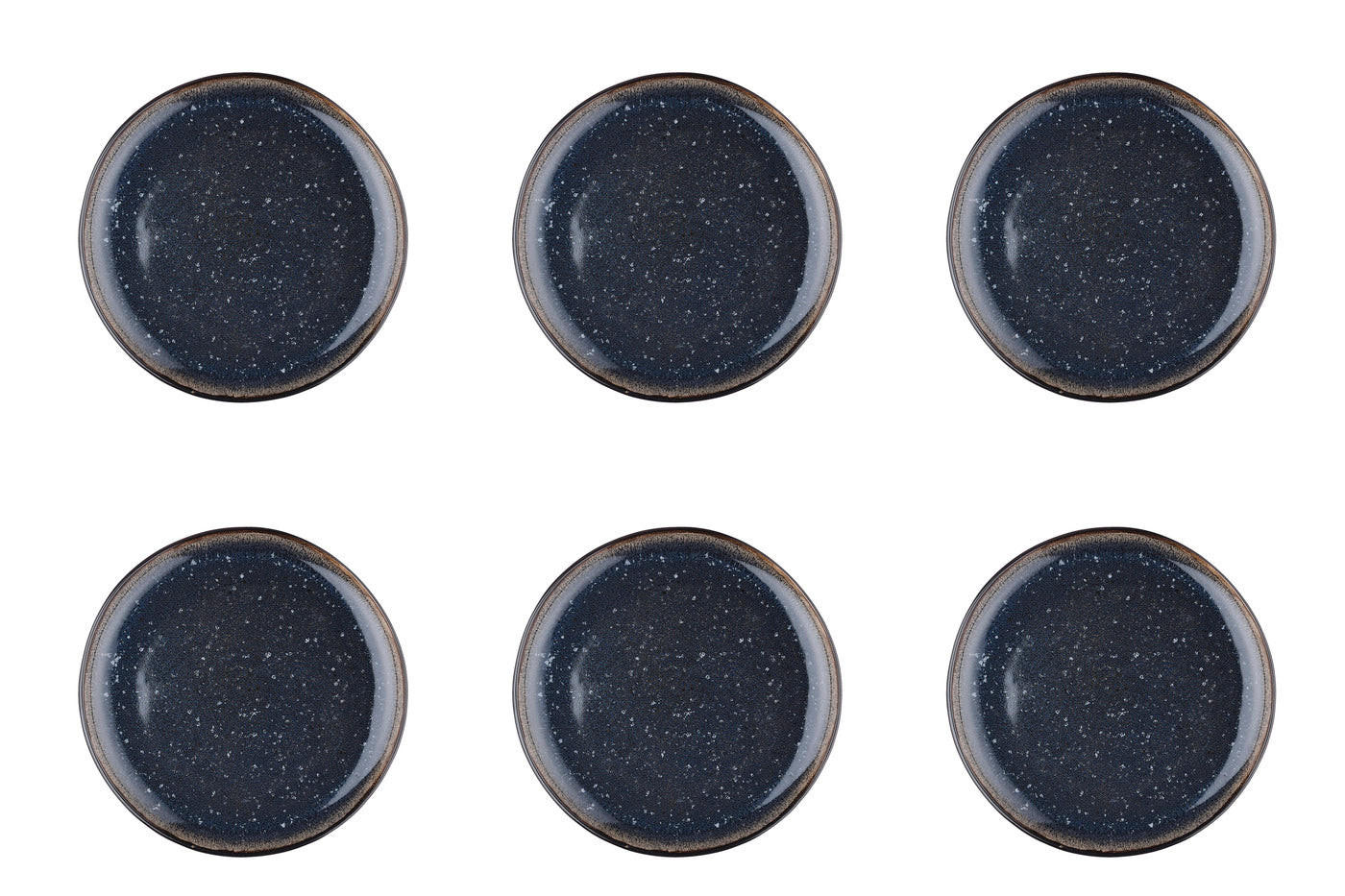 TELLER Iris Ø21,5cm - 6er-Set - Nachtblau - Blau, Keramik (21.5cm) - Björn