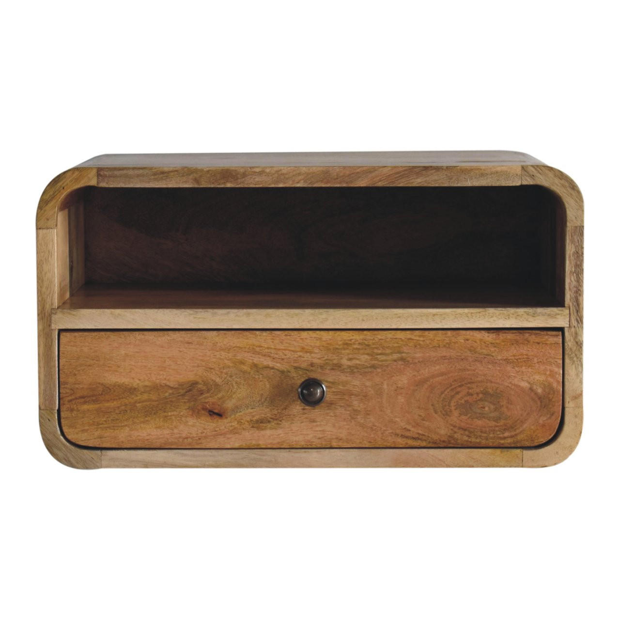 NACHTTISCH Levitate - Beige/Messingfarben, Holz/Metall (45/25/32cm) - Artisan Furniture