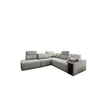 ECKSOFA Mindy IX Mit Schlaffunktion, Verstellbarer Rückenlehne Stoff Verita Hellgrau Links - Hellgrau, Holz (288/300cm) - Kaiser Möbel
