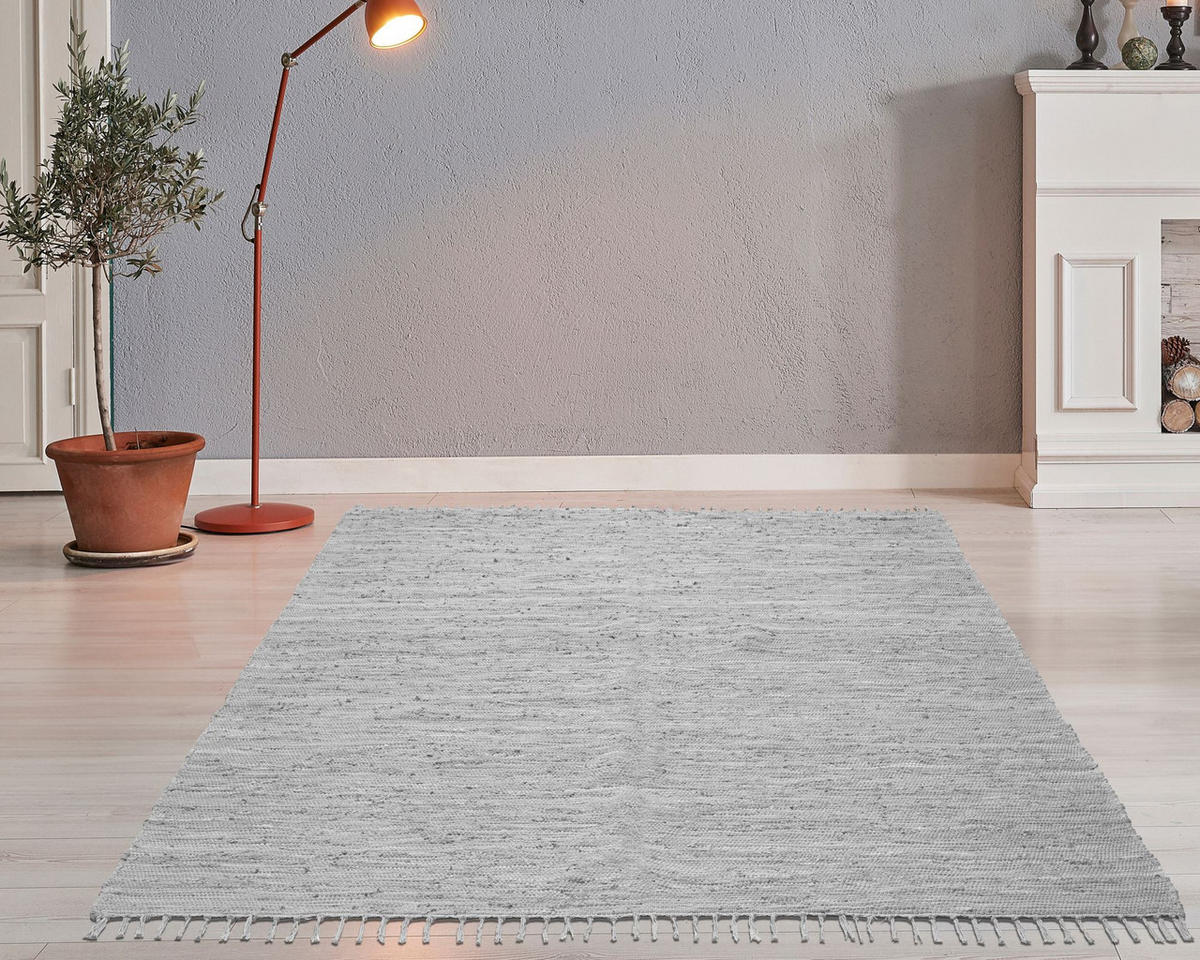 FLECKERLTEPPICH Chindi 90x160 cm - Grau, Textil (90/160cm) - Rug and Roll