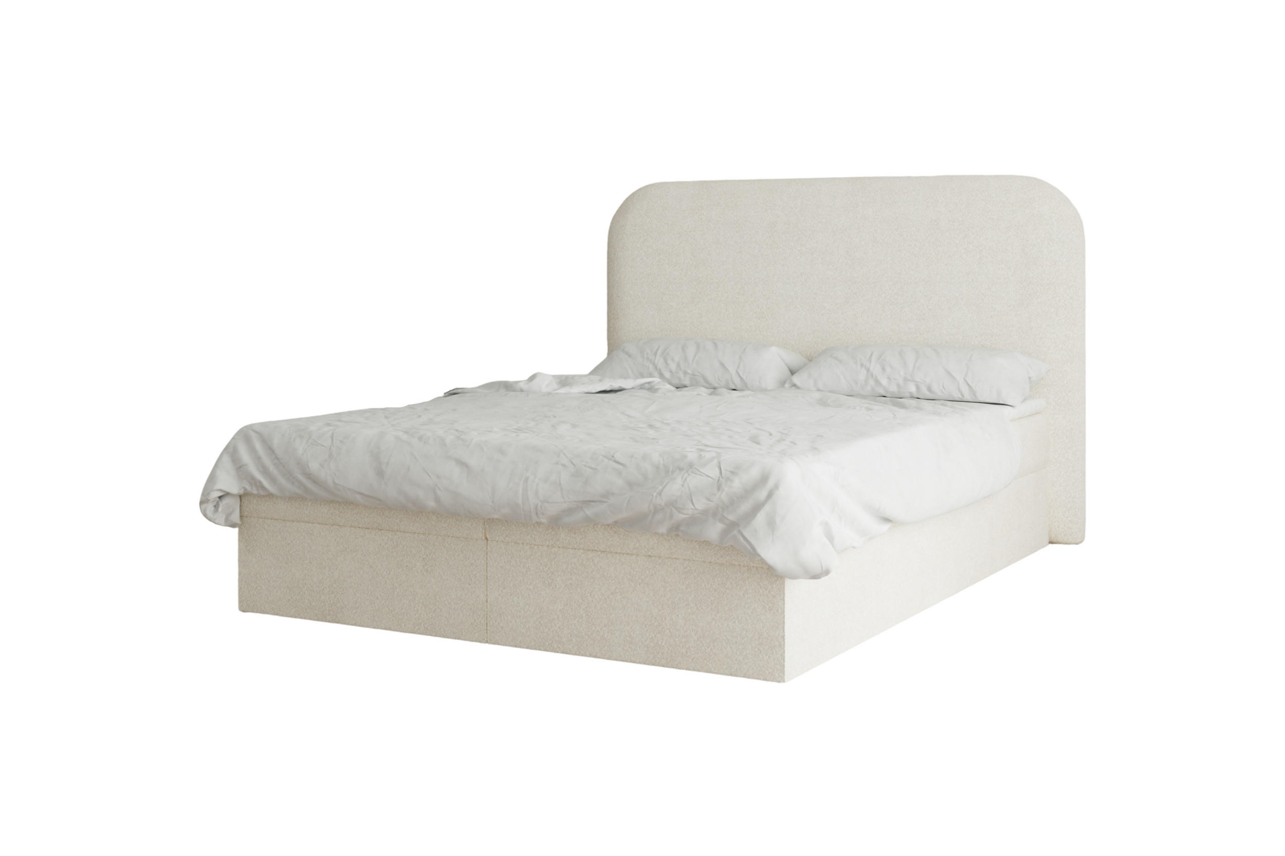 BOXBETT 180x200 - 07 Anthology 20 - Cream - Creme, Holzwerkstoff (180/200cm) - Möblo