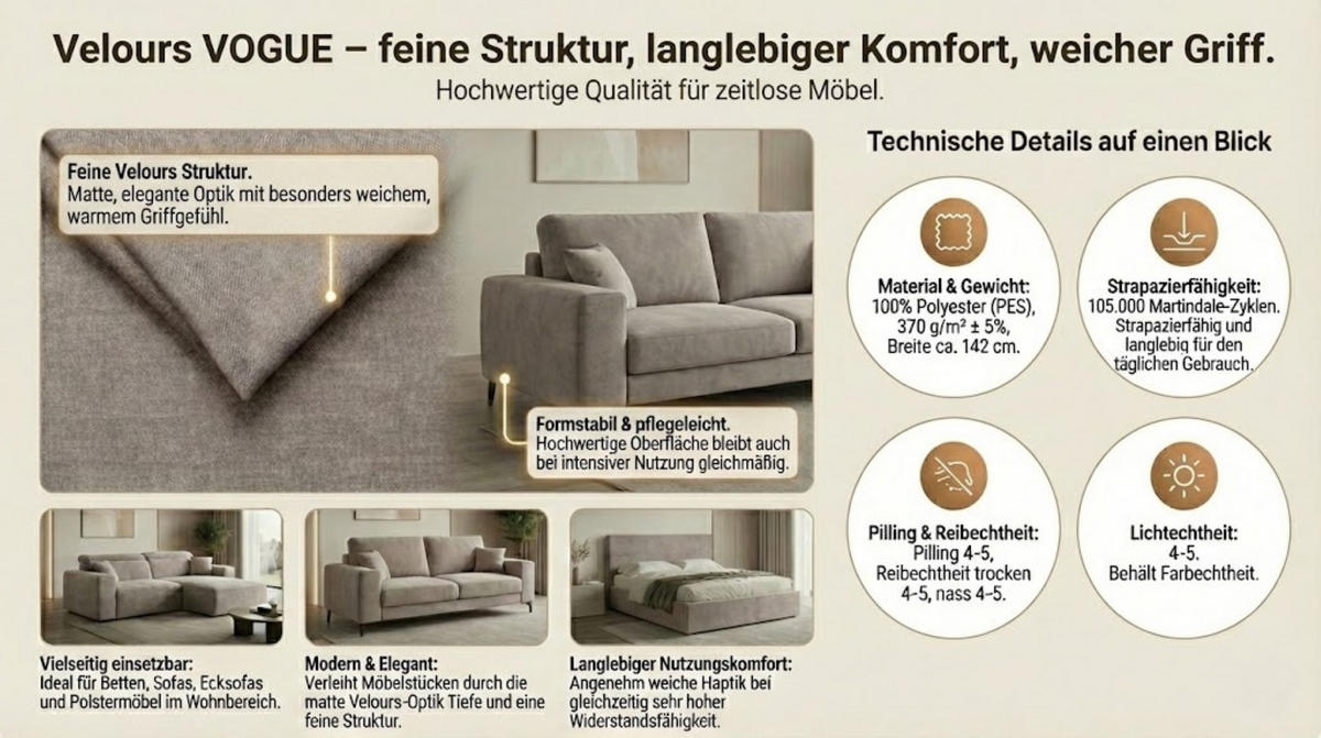 ECKSOFA Toscana Plus Velours inkl. Schlaffunktion - Dunkelblau, Textil (300/179cm) - 99rooms