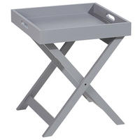 COUCHTISCH grau quadratisch 40/40 cm Chester - Grau, Holzwerkstoff (40/40/46cm) - Beliani