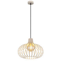 PENDELLEUCHTE MATEO Metall beige - Beige, Metall (40/40/150cm) - Globo Lighting