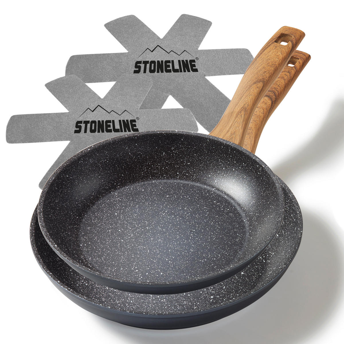 PFANNENSET 2 TEILIG - Grau, Metall - Stoneline
