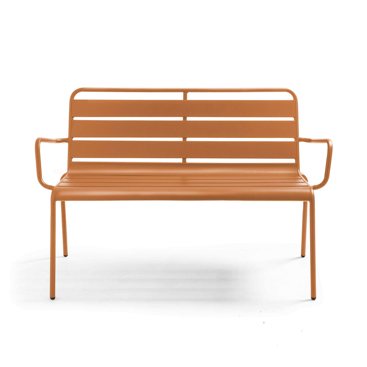 GARTENBANK, Karamell - Braun, Metall (55/85/126cm) - Oviala