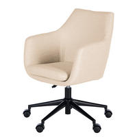 BÜRODREHSTUHL - Beige, Textil/Metall (58/91/58cm) - home24