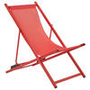 GARTENSTUHL Rot Locri II - Rot, Metall (60/79/95cm) - Beliani