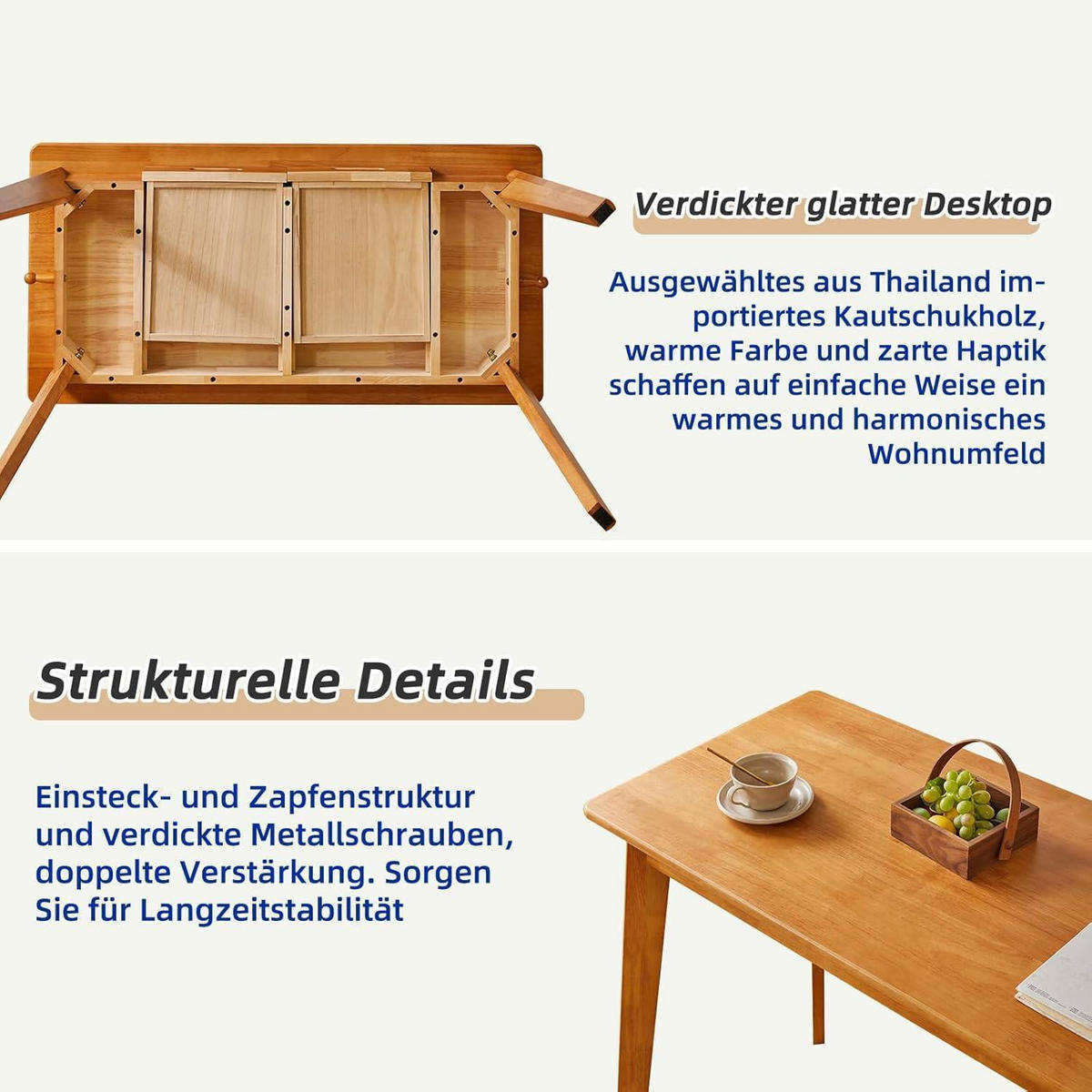 SCHREIBTISCH mit Schublade und Hängestange 100 x 50 x 75 cm Kirschholzfarbe - Braun, Holz (100/50/75cm)