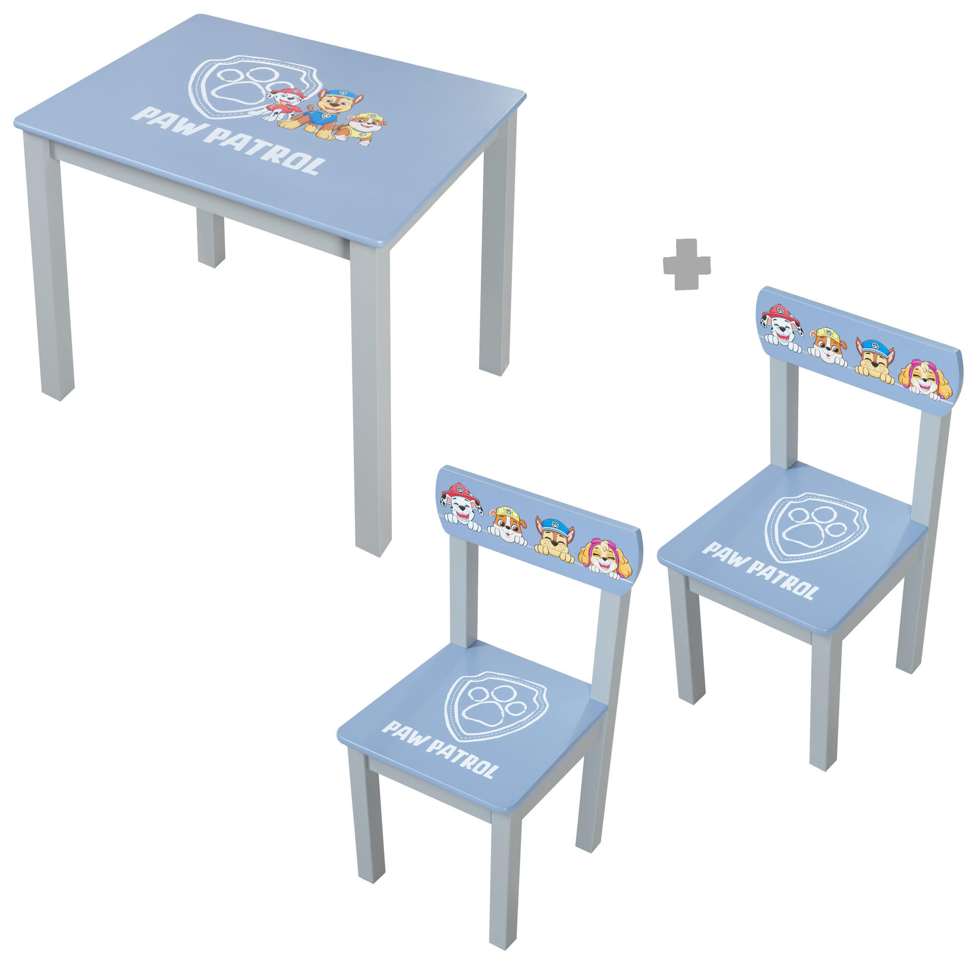KINDERSITZGRUPPE Paw Patrol - Blau, Holzwerkstoff (50/51/60cm) - Roba