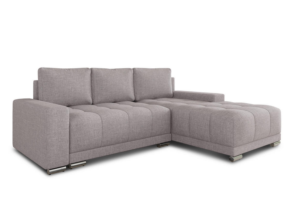 ECKSOFA Pavo - Rosa, Holz/Textil (255/180cm) - Sofnet