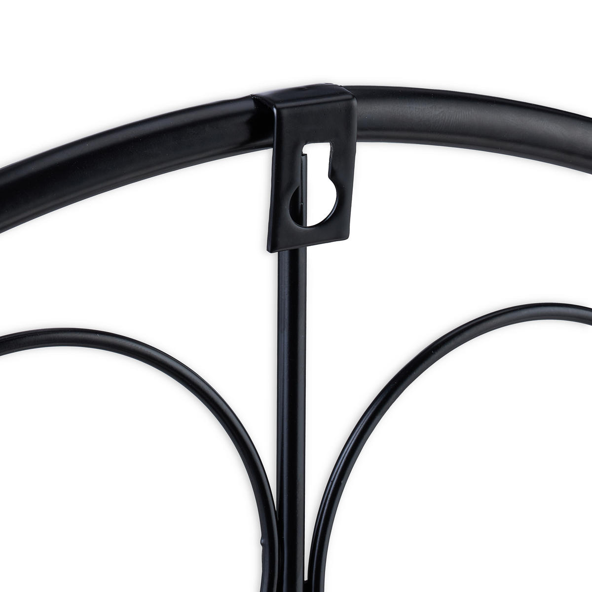 BLUMENTOPFHALTER - Schwarz, Metall (43/60/14.5cm) - Relaxdays