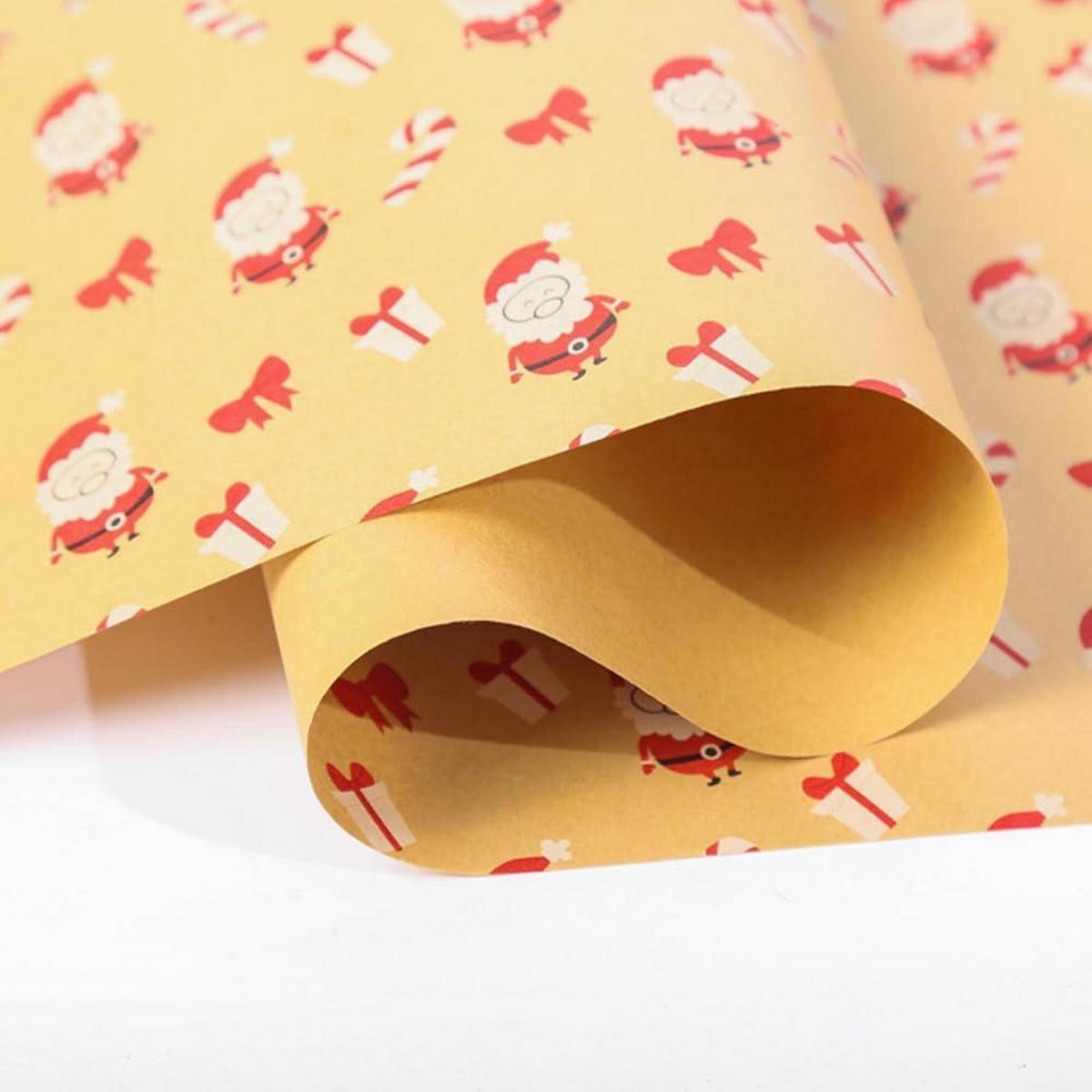 GESCHENKPAPIERROLLE Weihnachtsmann 43 cm x 20 m - Multicolor, Papier (43/0.1/2000cm)