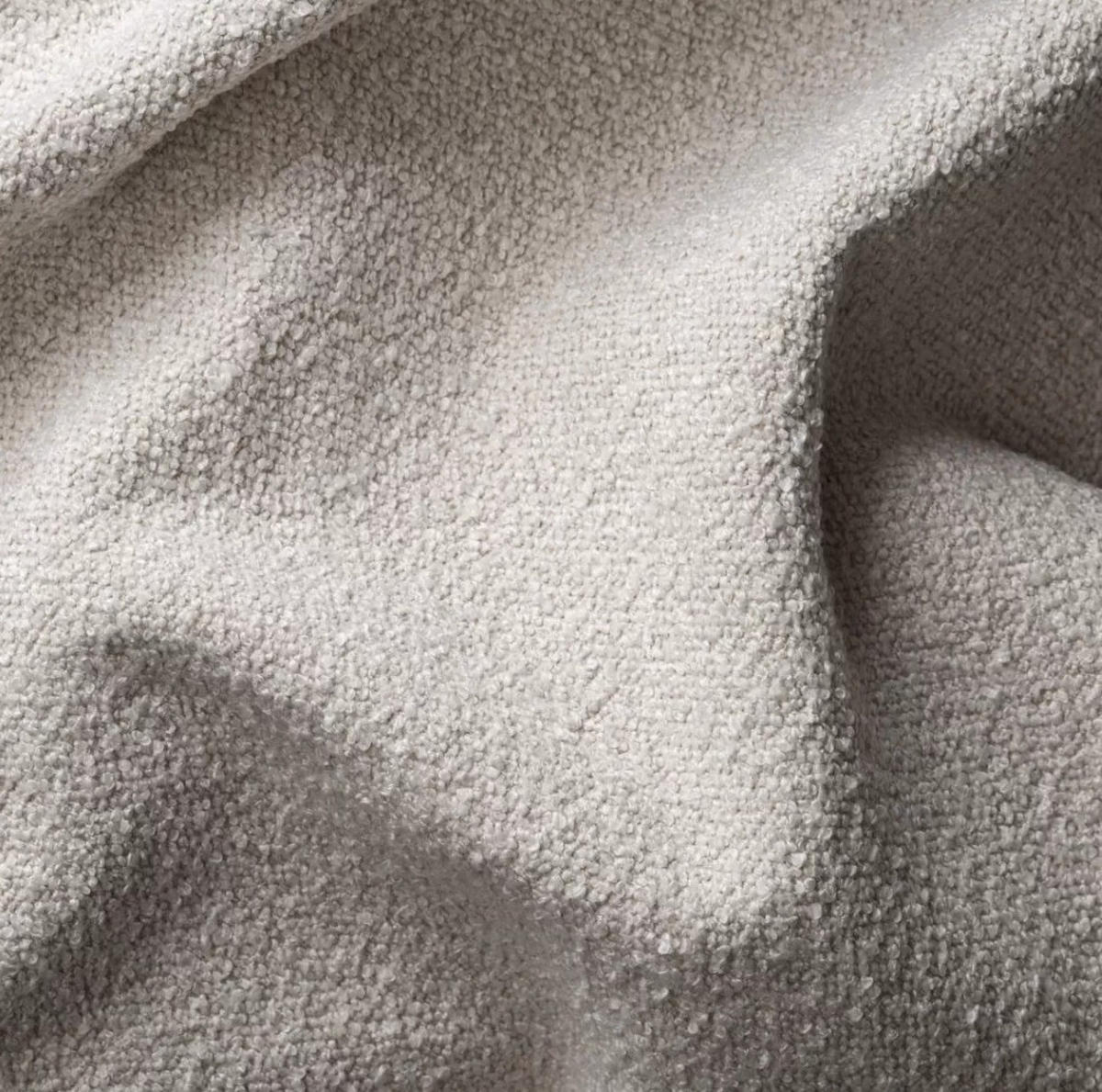 ECKSOFA Designer, Sofa U Form MODENA Stoff Loop Creme - Creme, Holz/Textil (299/165cm) - Kaiser Möbel