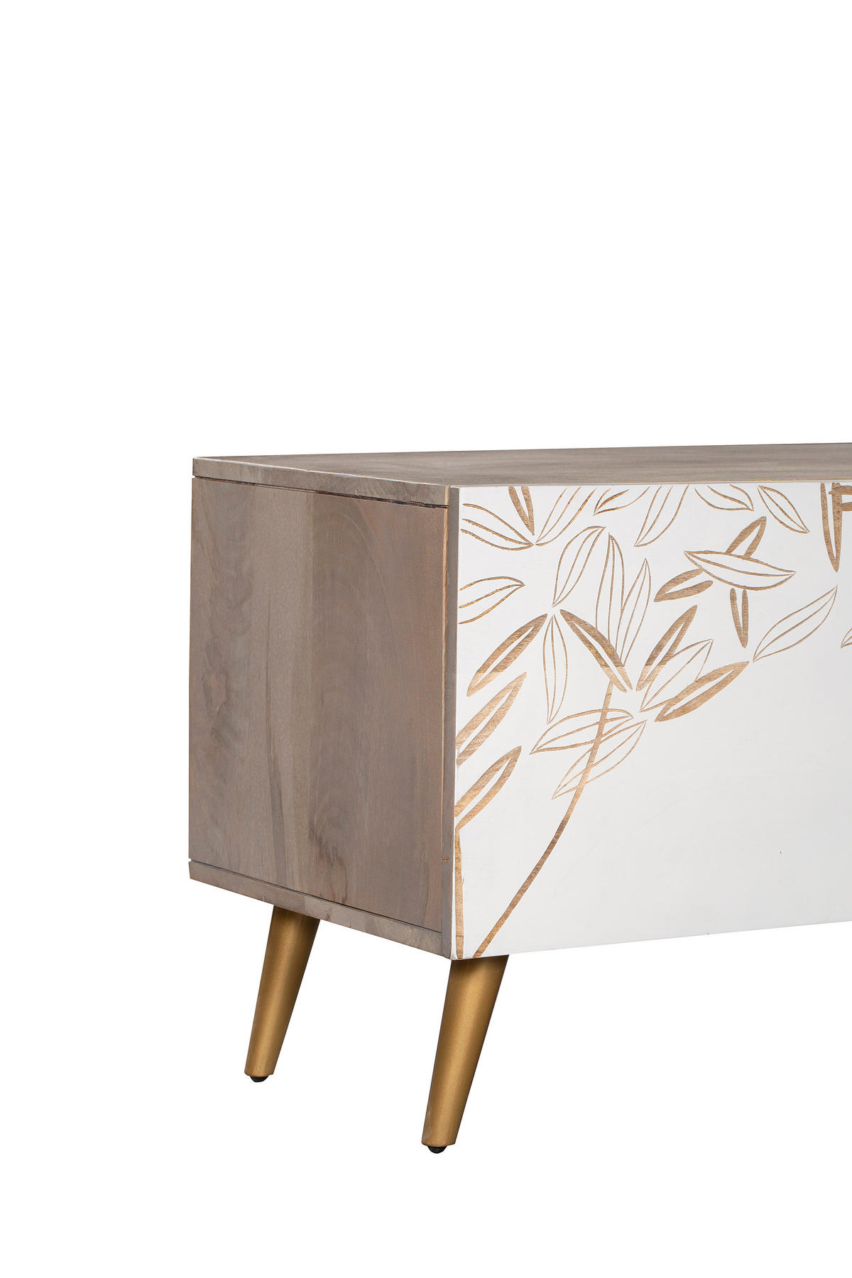 TV-SCHRANK Lars Holz Creme 41,5x140x40cm - Creme, Holz (140/41.5/40cm) - DELUKE