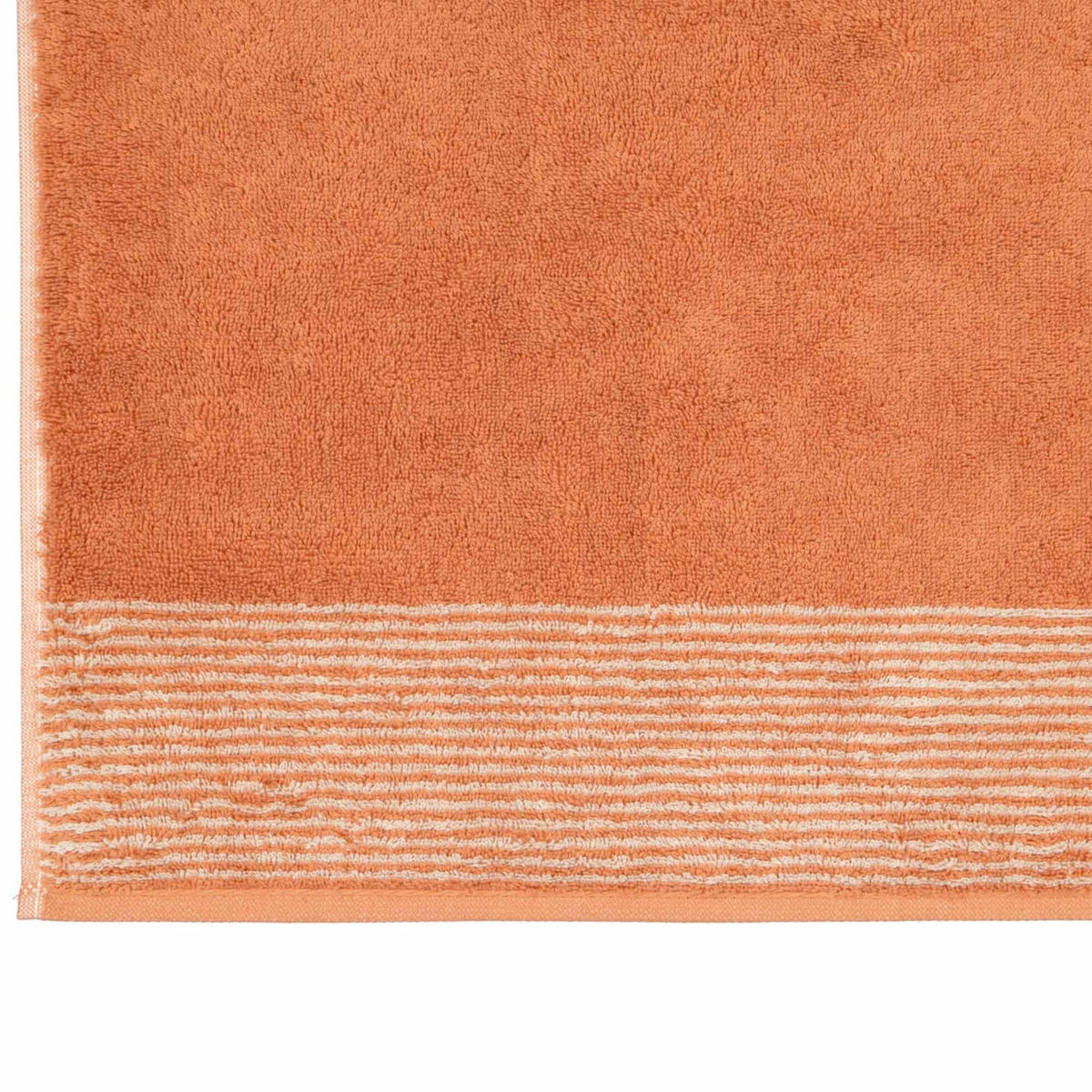 GÄSTETUCH LUXURY HOME TWO-TONE 590 KUPFER - 32 - Orange, Naturmaterialien/Textil (30/50cm) - Cawoe