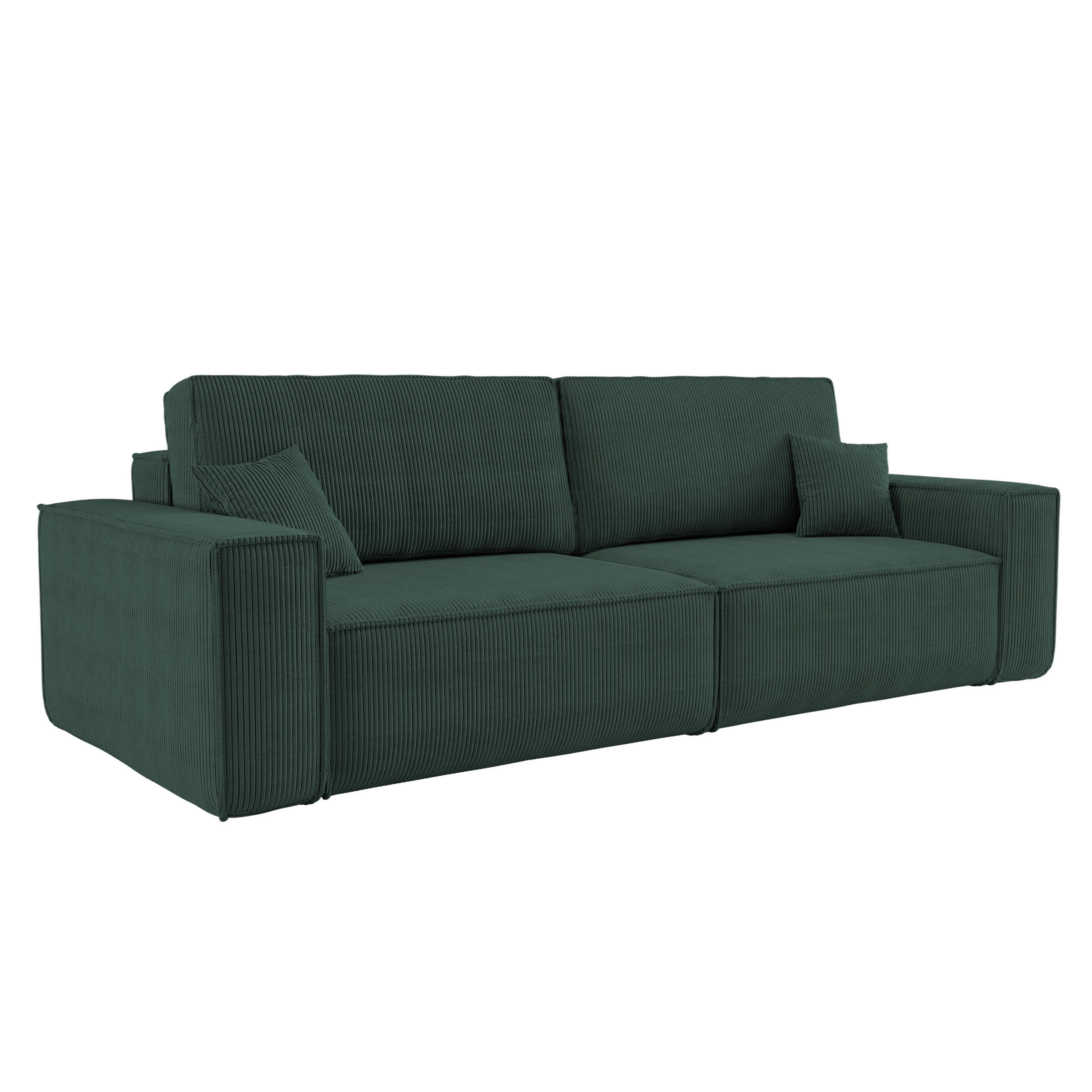 SCHLAFSOFA BEST und Bettkasten Stoff Poso Grün - Grün, Holz (246/83/98cm) - Kaiser Möbel