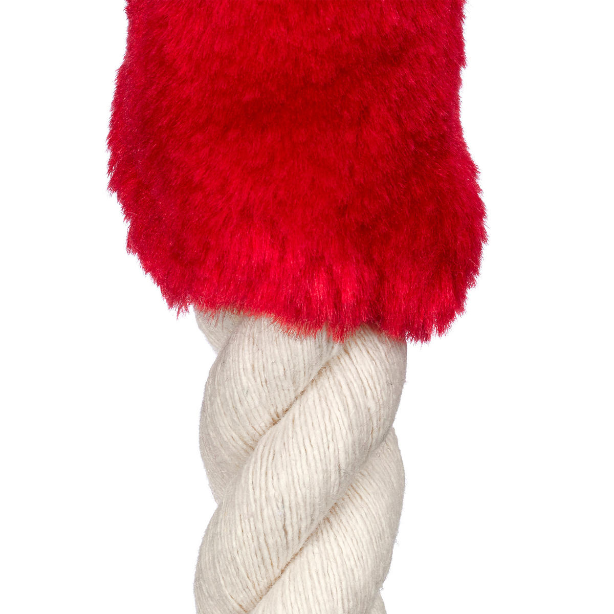 TÜRKORDEL Rot Creme 2er-Set - Creme, Textil (4.5/4.5cm) - Relaxdays