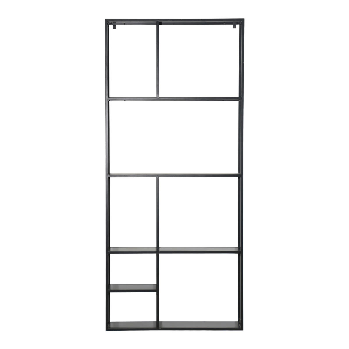WANDREGAL Jämijärvi - Schwarz, Metall (80/180/18cm) - [en.casa]
