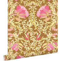 TAPETE Blumenmuster im Jugendstil 50 x 900 cm - Pink, Papier (50/900cm) - ESTAhome