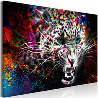 KUNSTDRUCK Bunt 60/40 cm - Multicolor, Textil (60/40cm) - KUNSTLOFT