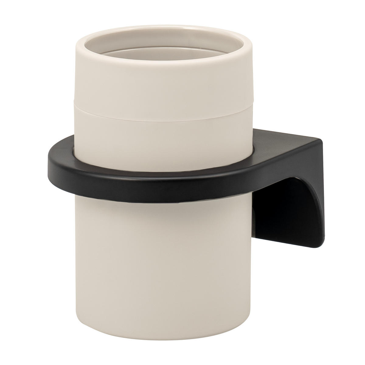 ZAHNPUTZBECHER SAVONA Softtouch, beige, rund - Beige, Kunststoff (9/11/9.5cm) - bremermann