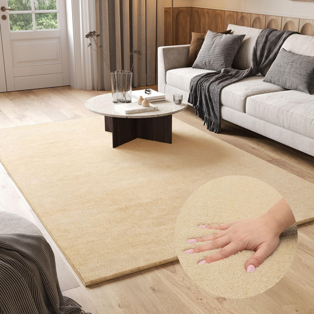 TEPPICH CUDDLE Beige 240/340 cm - Beige, Textil (240/340cm) - Tapiso
