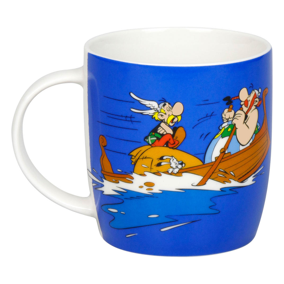 KAFFEEBECHER Asterix - Rudern - Naturfarben, Keramik (0.4L) - Könitz