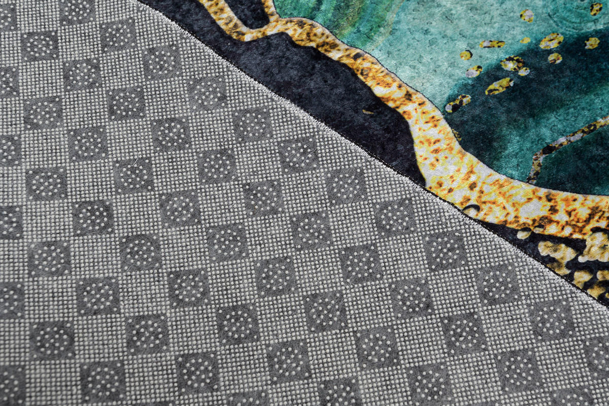 TEPPICH TOSCANA Petrol 160/230 cm - Petrol, Textil (160/230cm) - Tapiso