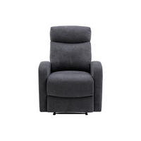 RELAXSESSEL - 1 Person - stoff - grau Evelyn - Grau, Textil (75/100/95cm) - Vente-Unique
