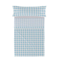 BETTWÄSCHE 2er-Set teiliges vichy 160x270 cm blau - Blau, Textil (160/270cm) - Happy Friday