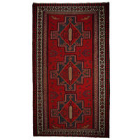 KELIM-TEPPICH handgewebt Ardebil Rot 309/177 cm Schurwolle - Rot, Textil (177/309cm) - Looma