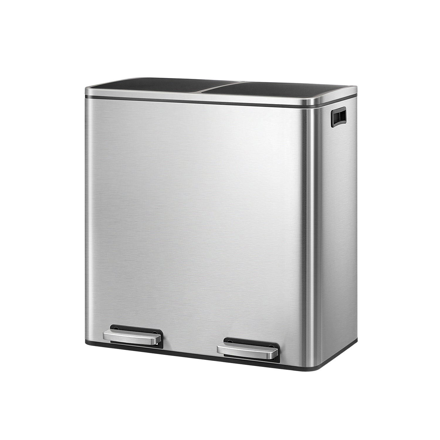 MÜLLEIMER KAMPALA - Silberfarben, Metall (32/65/59cm) - Hansiro