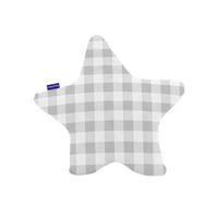 KISSEN Vichy Grau 50x50 cm - Grau, Textil (50/50cm) - Happy Friday