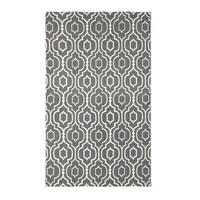 BAUMWOLLTEPPICH Riga geometrisch 160/230 cm - Grau, Textil (160/230cm) - Homescapes